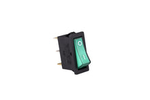 Load image into Gallery viewer, EMAS A21B1Y11 Illuminated Green Rocker Switch SPST 16A 230V (30x11mm)
