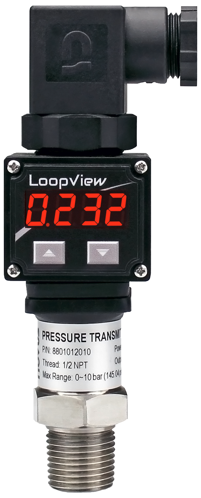 Novus LoopView Digital Display 4-20mA DIN 43650 Transducer Sensor