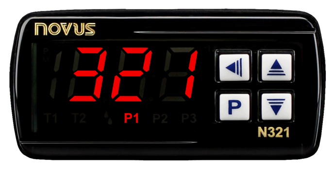 Novus N321 - Digital Thermostat On/Off Control - J/K/T Thermocouple (12-24V)