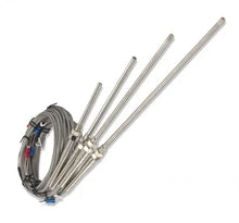 Load image into Gallery viewer, PT100 Sensor 3 Wire, 5mm Dia 50-200mm Length Stainless Probe 400C Max (2M Lead)
