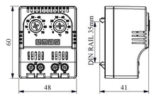 Load image into Gallery viewer, EMAS PTM122 Double Panel Thermostat Heat &amp; Cool 240V 10A (1 N.O.+1 N.C.)
