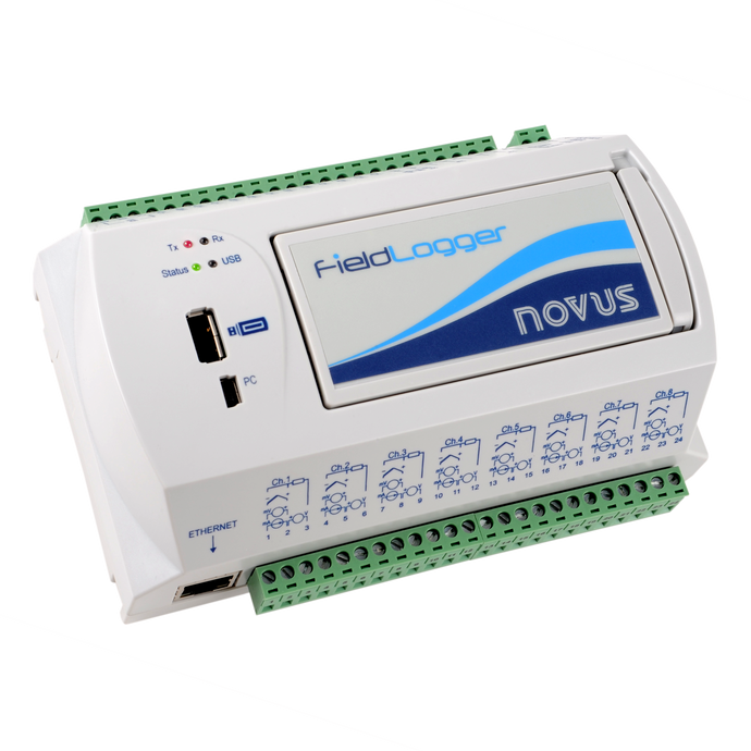 Novus FieldLogger - 512K Ethernet, 2xRS485 Master/Slave Data Logger (AC Supply)