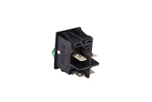 Load image into Gallery viewer, EMAS A14B1Y11 Illuminated Green Rocker Switch DPST 16A 230V (30x22mm)
