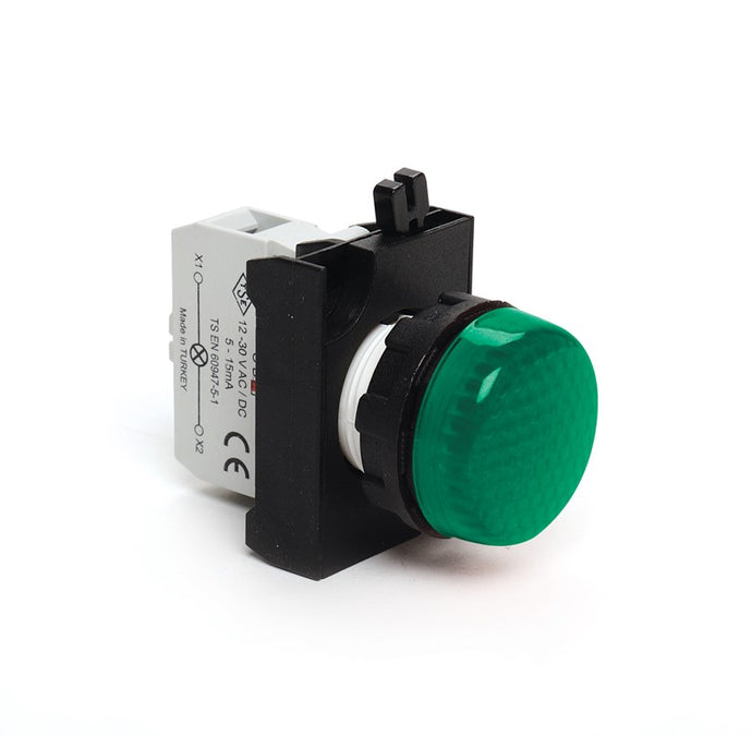 EMAS CP090XY - IP65 Indicator Lamp Green 22mm (12-30V)