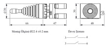 Load image into Gallery viewer, EMAS CP101DJ20 - IP65 Joystick Stay Put, 2 Positions (2 N.O.)
