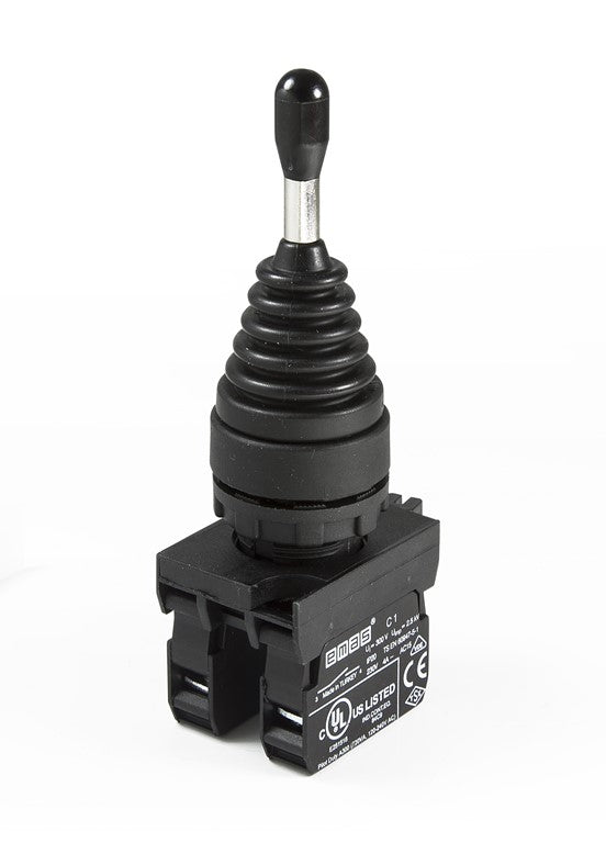 EMAS CP101DJ21 - IP65 Joystick Spring Return, 2 Positions (2 N.O.)