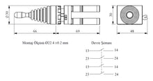 Load image into Gallery viewer, EMAS CP707DJ40 - IP65 Joystick Stay Put, 4 Positions (2 N.O. + 2 N.O.)
