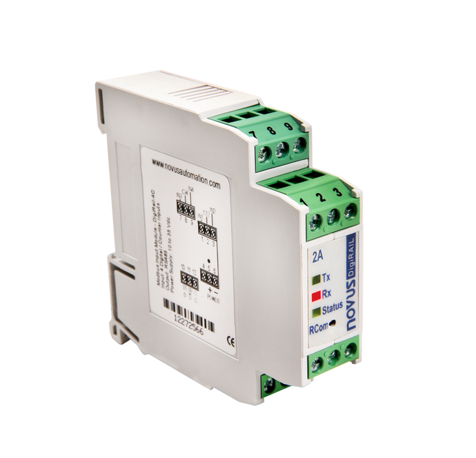 Novus DigiRail Modbus IO Modules (Digital Input, Analogue Input, Relay Output)