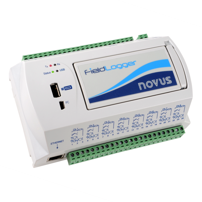 Novus FieldLogger - 512K RS485 Slave Data Logger (24V Supply)