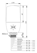 Load image into Gallery viewer, EMAS IF5P024ZM05-1 | 5 Colour LED Light Tower + Buzzer (24V AC/DC 1M Cable)
