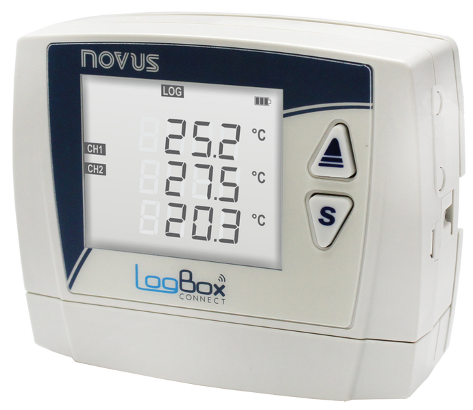 Novus LogBox Connect Wi-Fi Data Logger, 3 Analog + 1 Digital inputs, 140K Logs