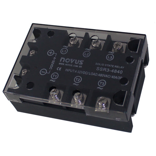 40A Three Phase Solid State Relay - SSR3-4840 (Load 40A 480VAC \ Control 4-32VDC)