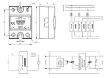 Load image into Gallery viewer, EMAS SSRP1DA012 - 1PH Solid State Relay 12A 24~320V
