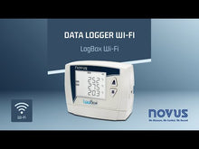 Load and play video in Gallery viewer, Novus LogBox Connect Wi-Fi Data Logger, 3 Analog + 1 Digital inputs, 140K Logs
