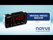 Load and play video in Gallery viewer, Novus N1540-RT USB Universal Indicator/Control, 2 relays + 4-20 mA (100-240V)
