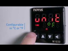 Load and play video in Gallery viewer, Novus N1030-PR - PID Temperature Controller 1/16 DIN SSR+Relay (100-240V)
