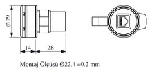 Load image into Gallery viewer, EMAS BRJ45 - Ethernet Control Panel Socket Female-Female 22 mm RJ45
