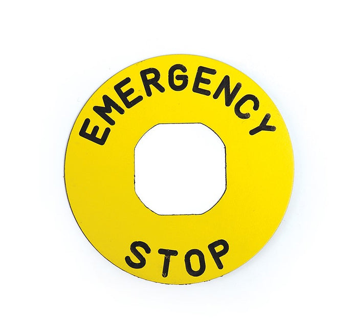 EMAS BET60P Emergency Stop Legend 60mm