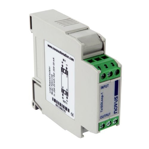 Novus TxIsoLoop-1 - Loop Powered Current Isolator (1CH, 4-20mA)