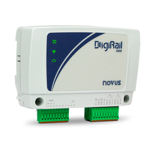 Load image into Gallery viewer, Novus DigiRail OEE WiFi | Wireless IO Module MQTT Modbus (2AI / 6DI / 2DO)
