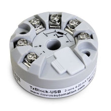 Load image into Gallery viewer, Novus TxBlock-USB Temperature Transmitter Universal Input-&gt;4-20mA Output
