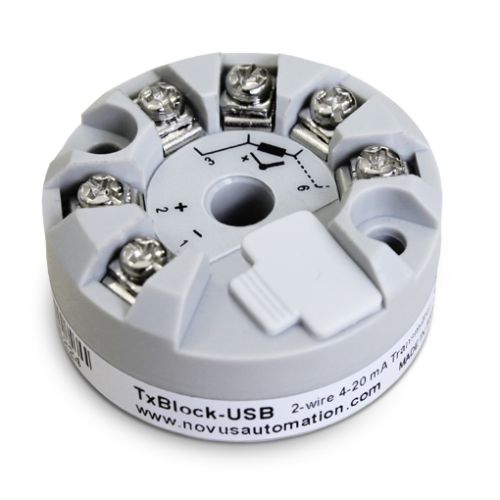 Novus TxBlock-USB Temperature Transmitter Universal Input->4-20mA Output